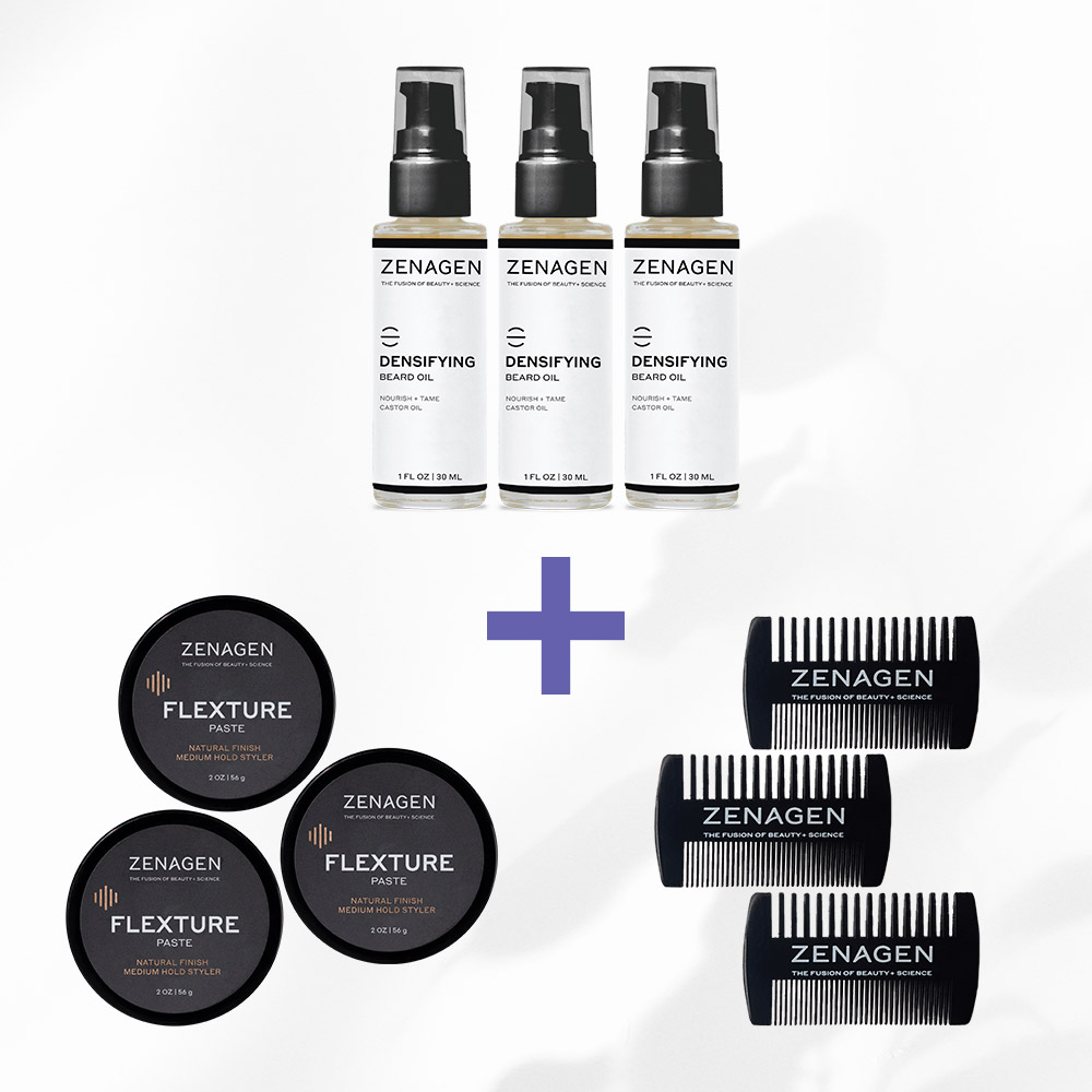 Zenagen Beard Oil + Flexture Paste Kit