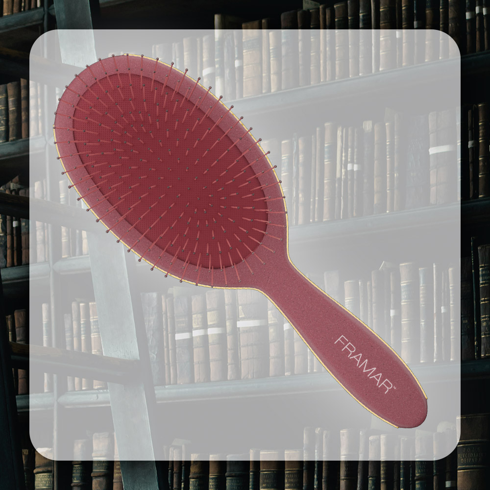 Framar Dark Academia Detangle Brush - Maroon