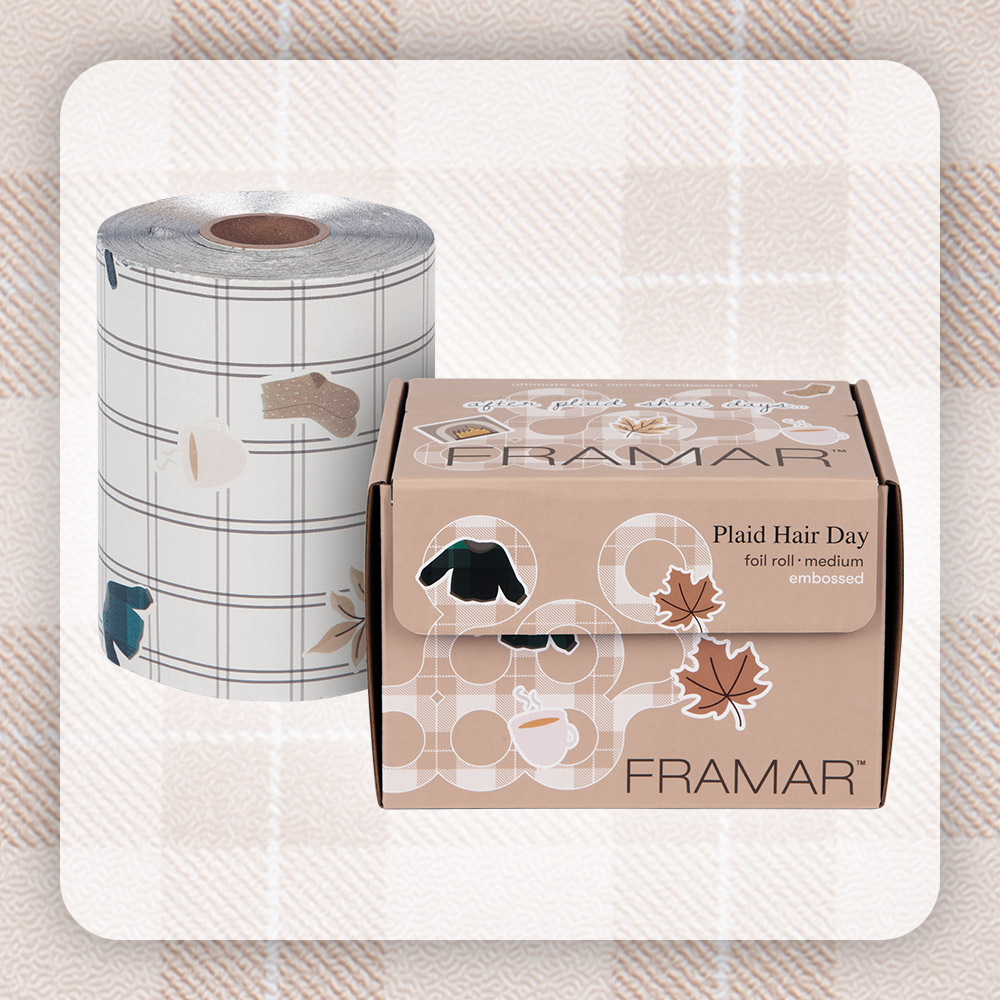 Framar Plaid Hair Day - Embossed Roll