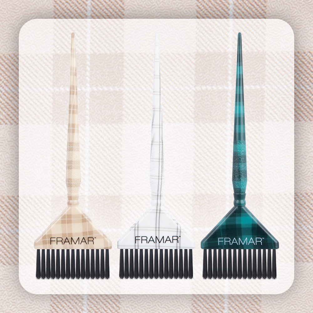 Framar Plaid Hair Day - Big Daddy Brush Set